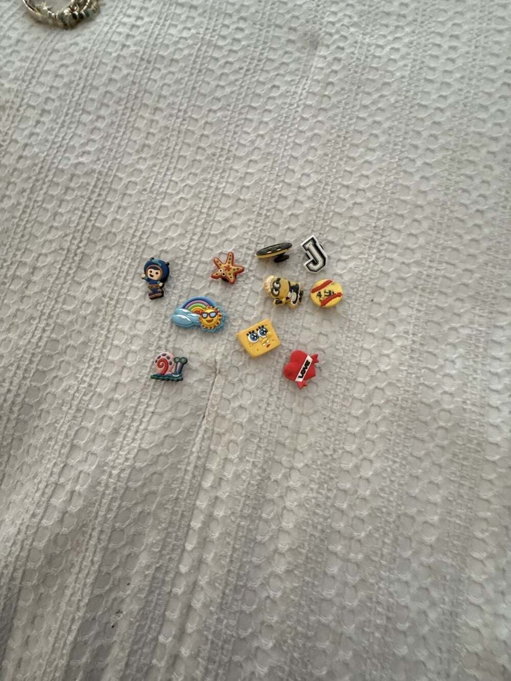 Assorted Mixed Cartoon and Character Croc Charms Shoe Charms Lot of 11